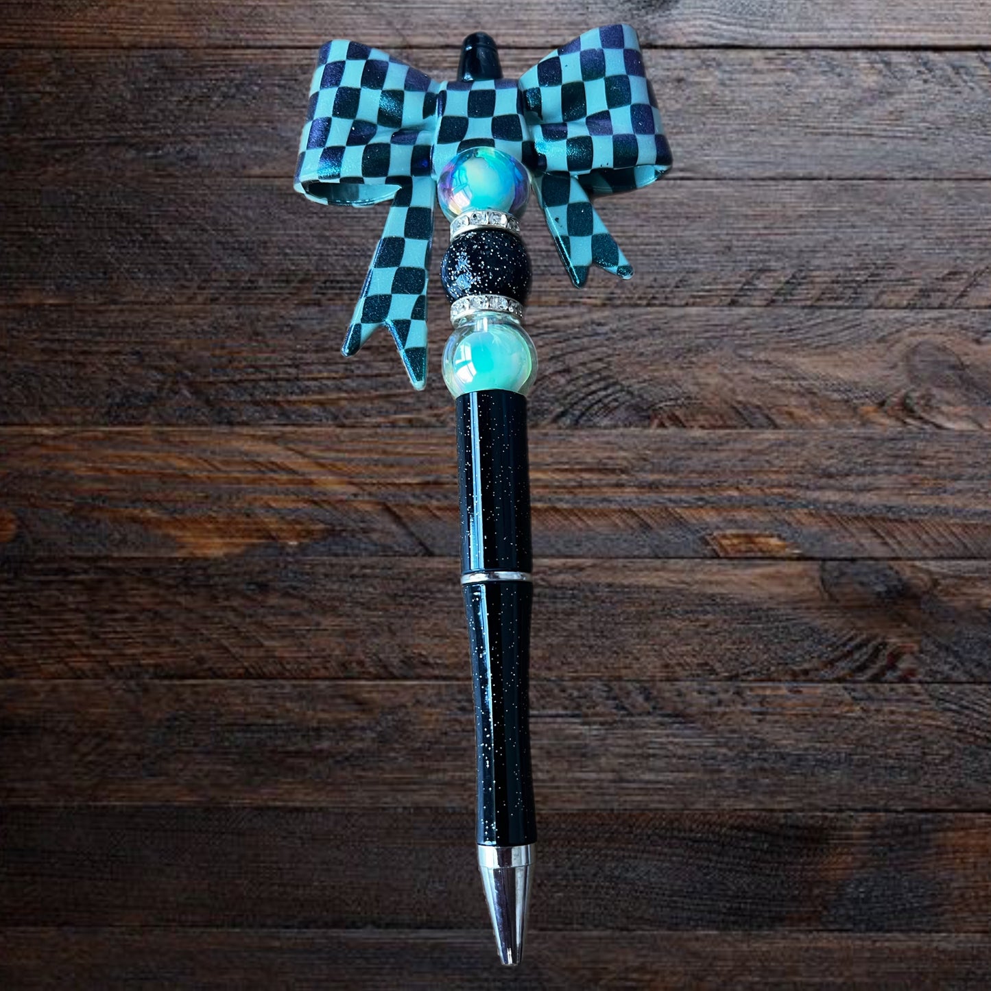 Checkered Bow Vibes