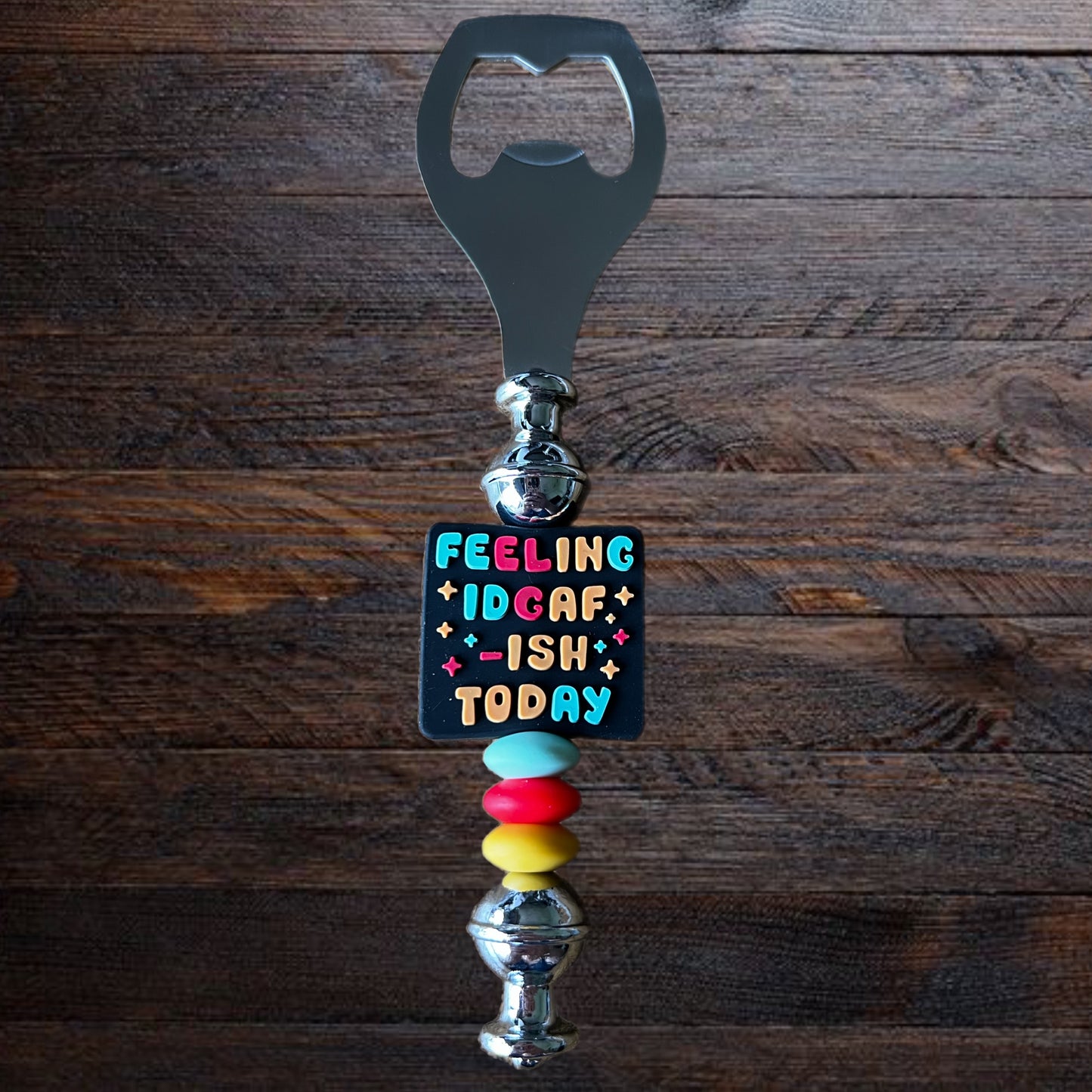 Feeling IDGAF-ish (Color Block) Bottle Opener