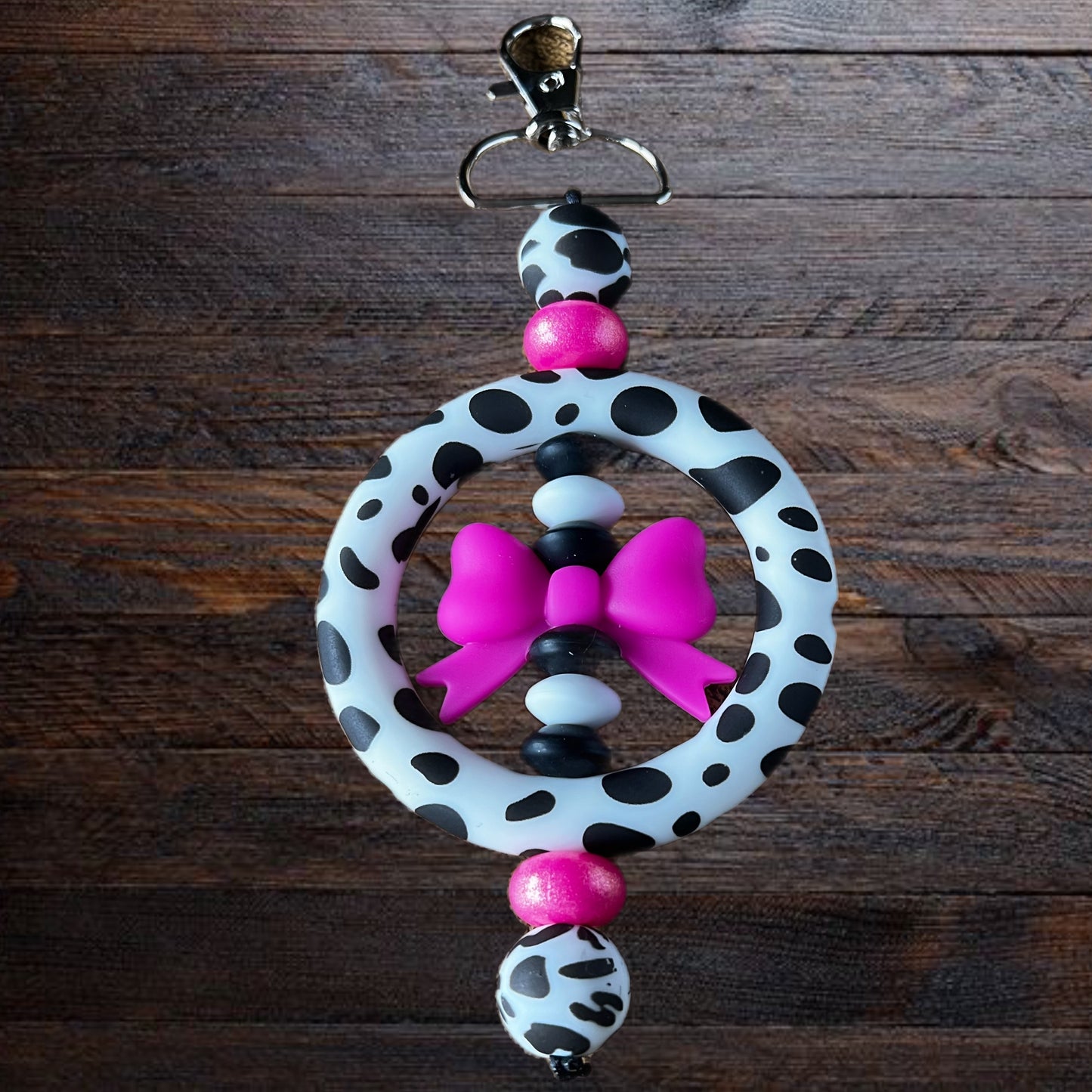 Cow Print & Pink Bow