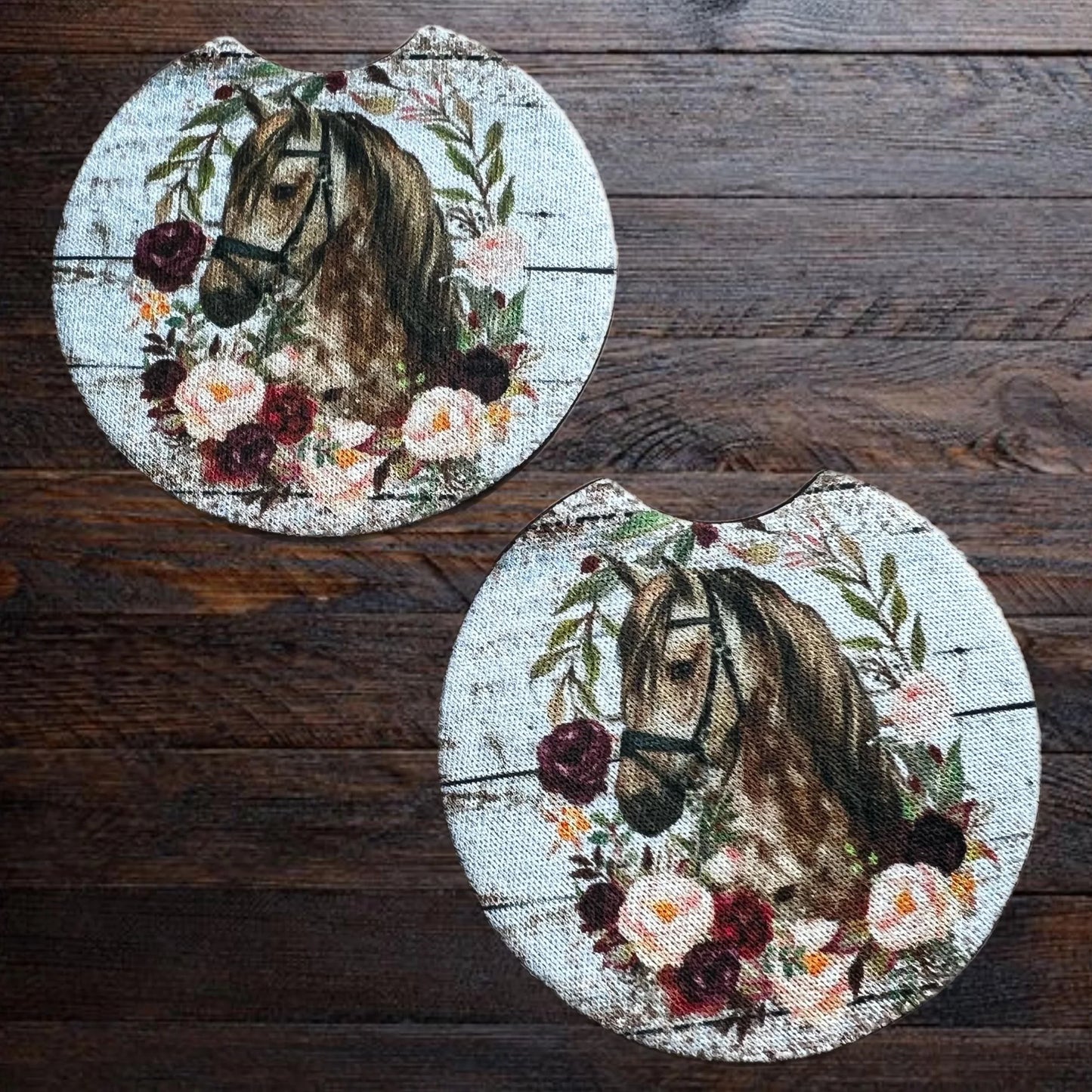 Rustic Horse & Roses