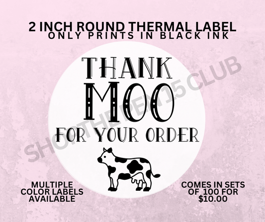 Thank Moo For Your Order