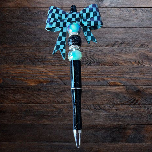 Checkered Bow Vibes