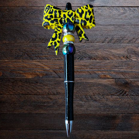 Yellow Leopard Bow