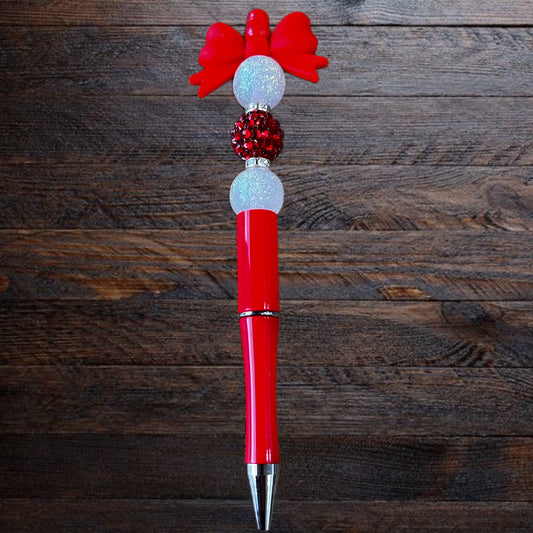 Lady In Red Bow